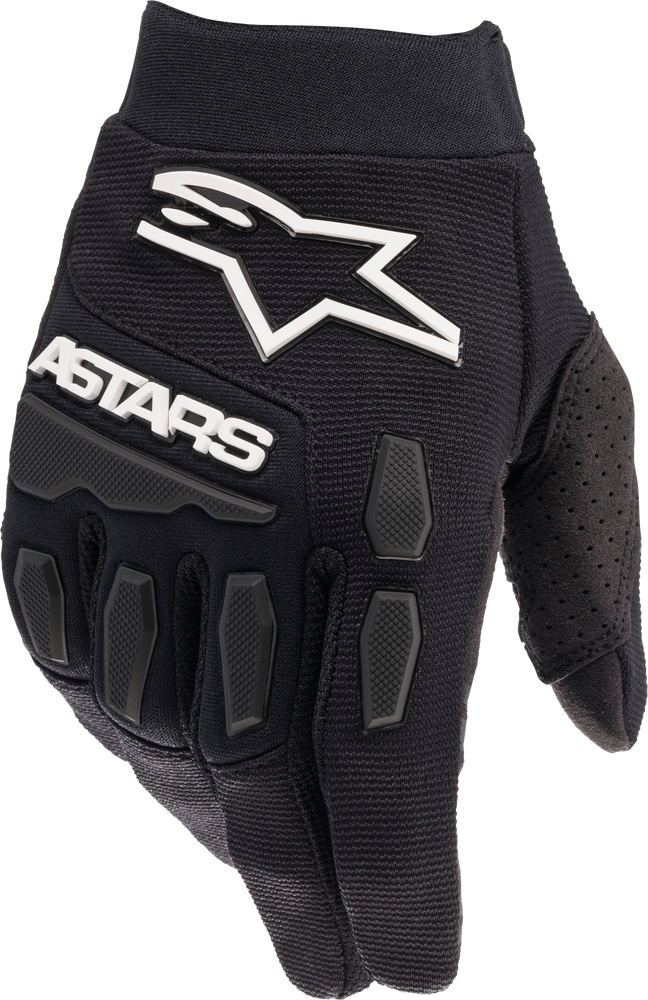 YOUTH FULL BORE GLOVES BLACK/WHITE YXS