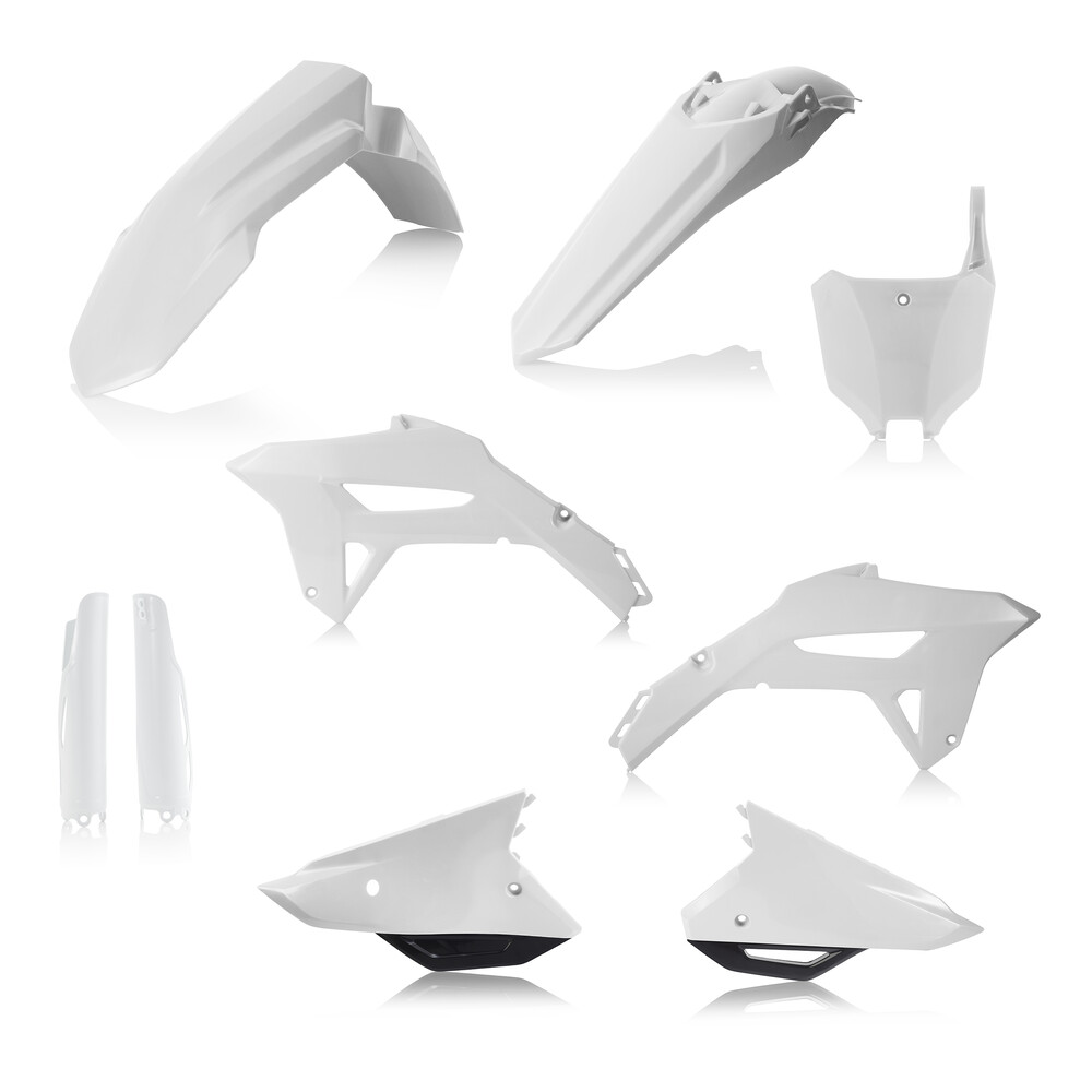 ACERBIS PLASTIC KIT- FULL HON WHITE W/BLACK