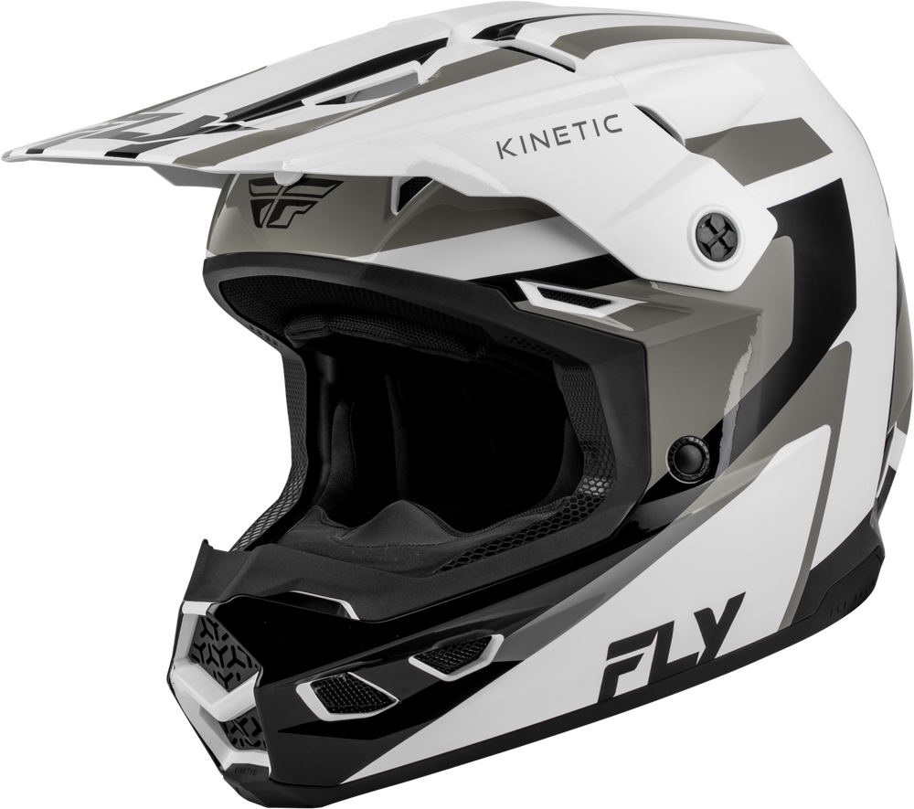 Fly Racing Kinetic Sync Cold Weather Helmet (2027) — White/Black