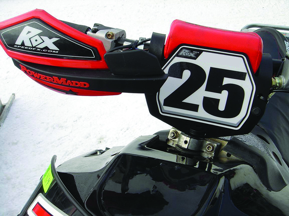 ROX ROX S/M FRONT NUMBER PLATE BLK