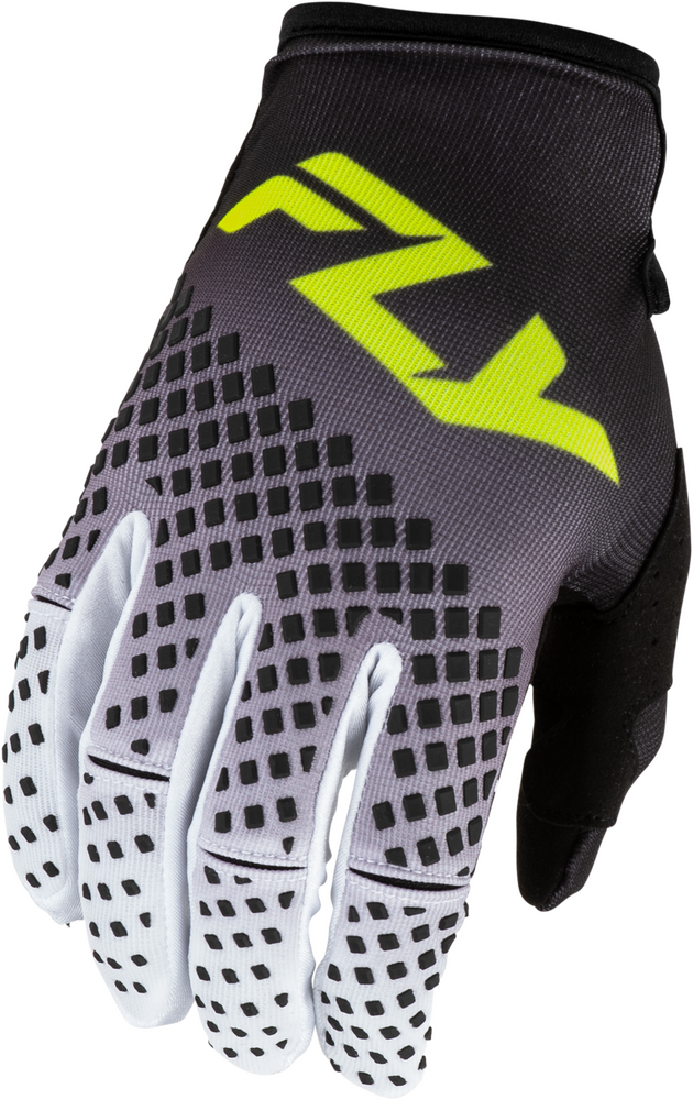 Fly Racing Kinetic Fade Gloves (2027) — Black/White/Hi-Vis Yellow