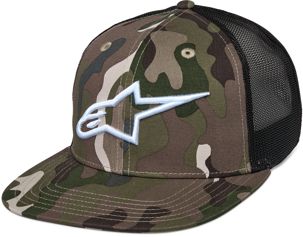 Alpinestars Corp Trucker Hat — Camo/Black