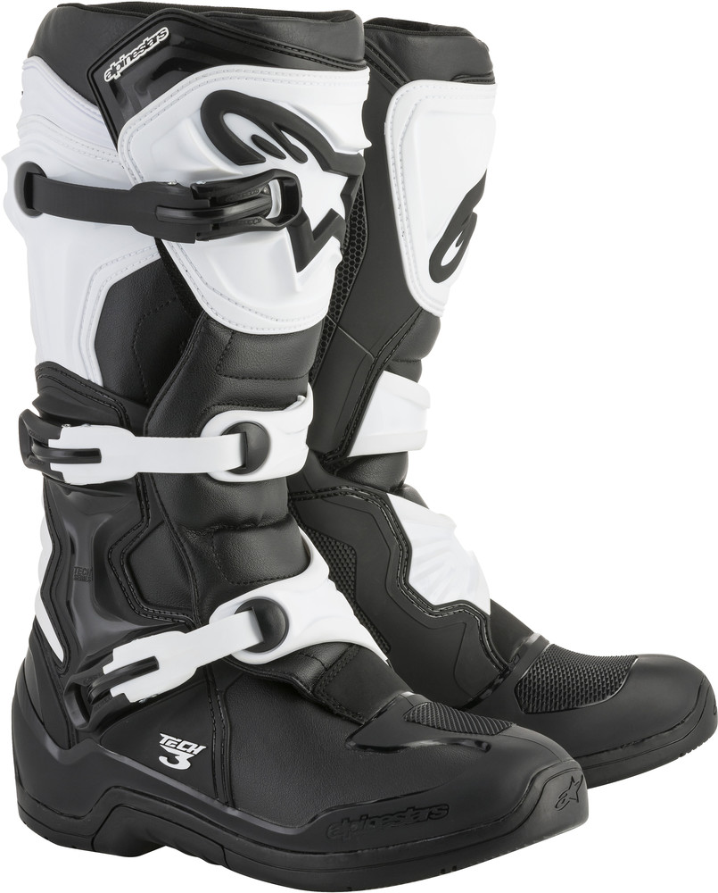 ALPINESTARS TECH 3 BOOTS BLACK/WHITE SZ 05