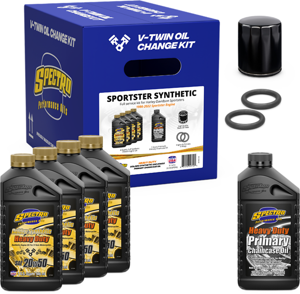 Spectro V-Twin Full Oil Service Kit XL Synthetic