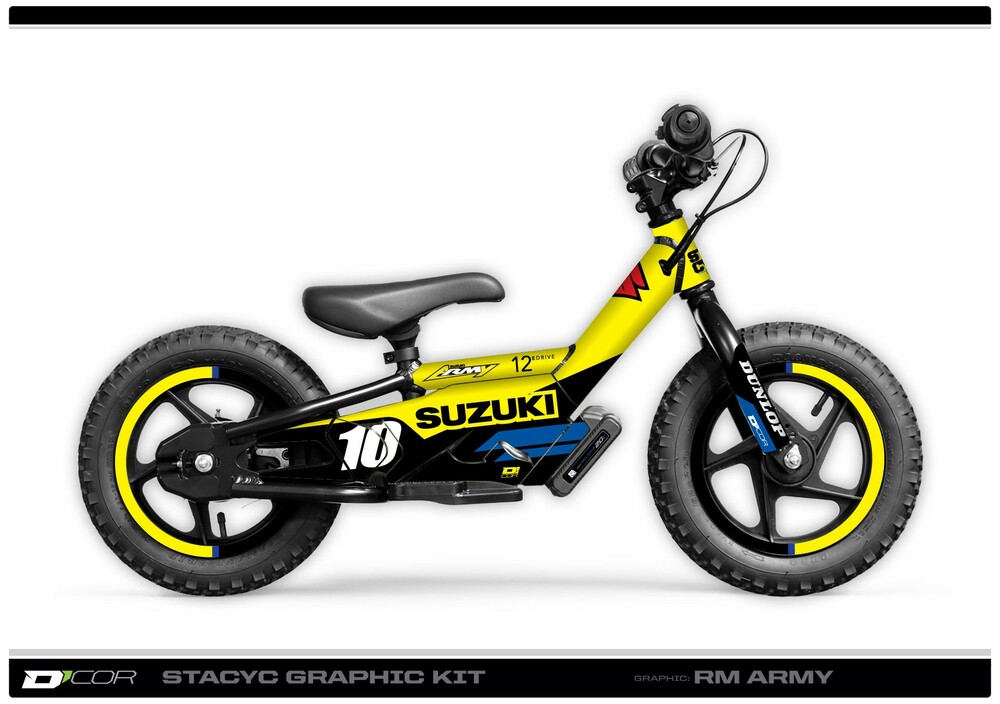 D-COR GRAPHIC KIT STACYC SUZUKI GRAPHIC KIT STACYC 12" & 16"