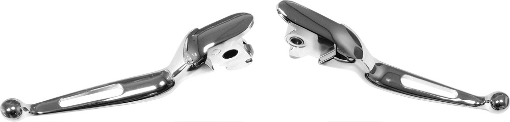 HARDDRIVE VORTEX LEVER SET CHROME FLT/FLH 08-13