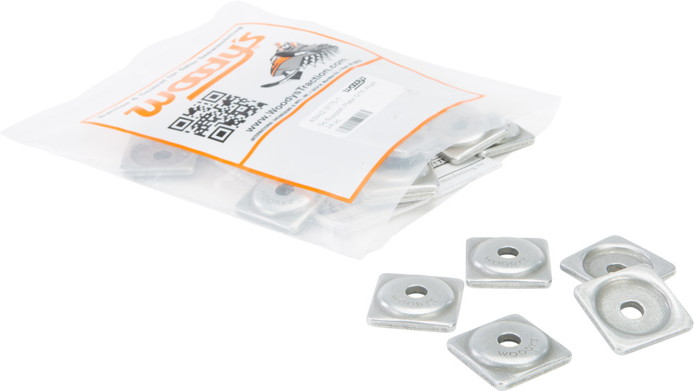 WOODYS DIGGER SUPPORT PLATES SQUARE ALUM. 5/16" 24/PK