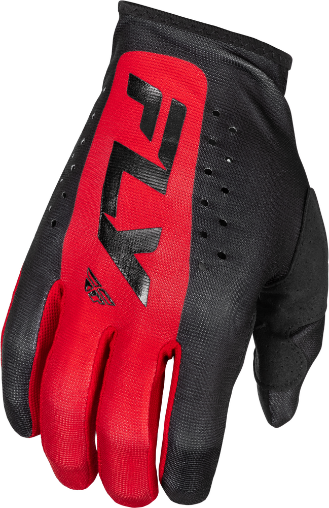 Fly Racing Lite Gloves — Black/Red