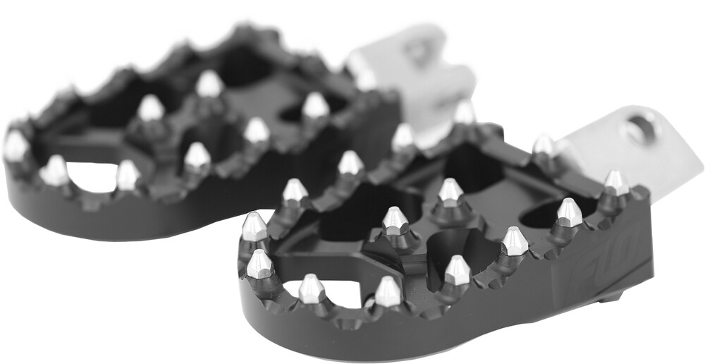FLO MOTORSPORTS MOTO STYLE FOOTPEG SET BLACK FTR 1200