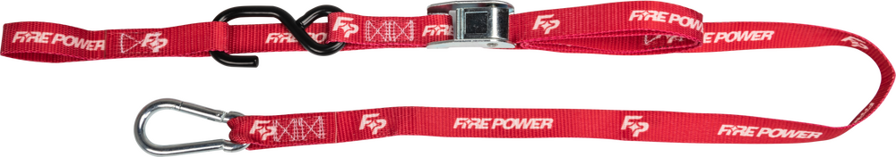 Fire Power 1" Tie-Down Soft-Tie Red 2/Pk