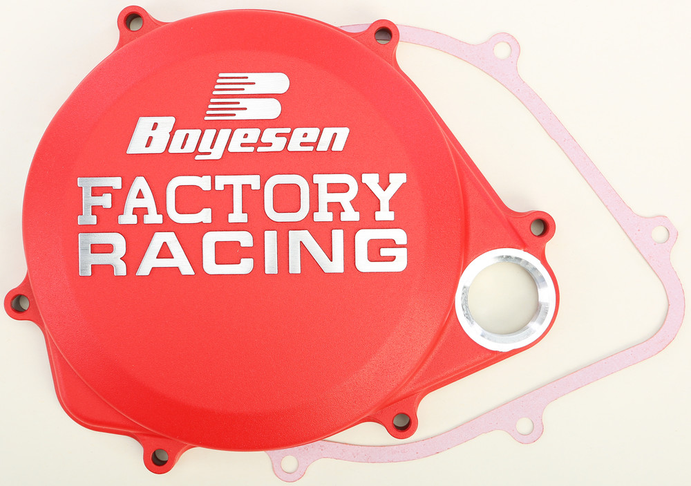 BOYESEN FACTORY RACING CLUTCH COVER RED