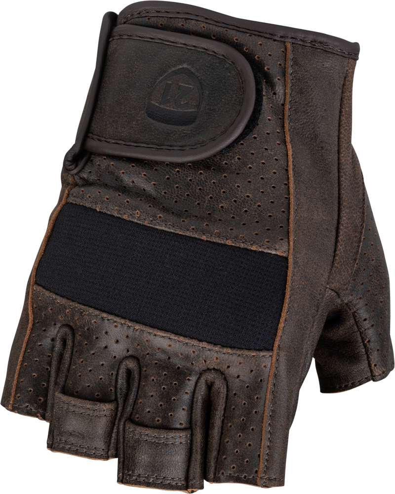 HIGHWAY 21 HALF JAB GLOVES BROWN 2X