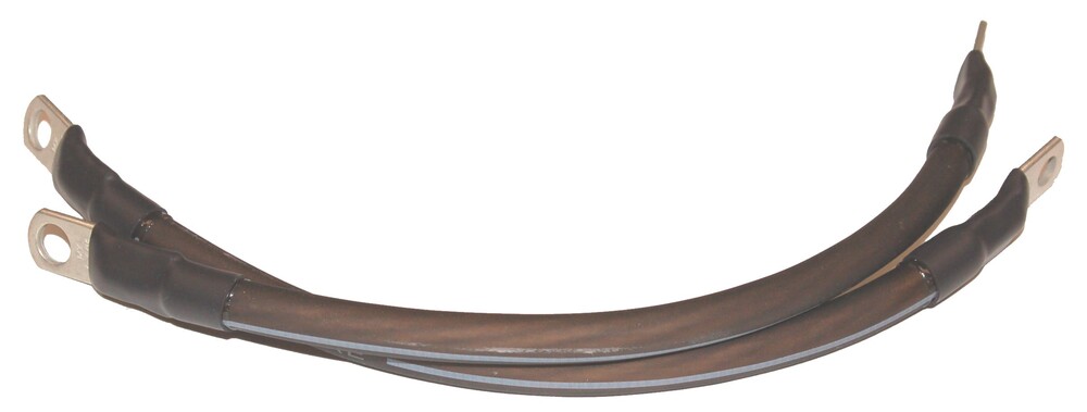 Namz Custom Cycle Pair Black 6" Battery Cables 1/4" & 5/16" Lugs