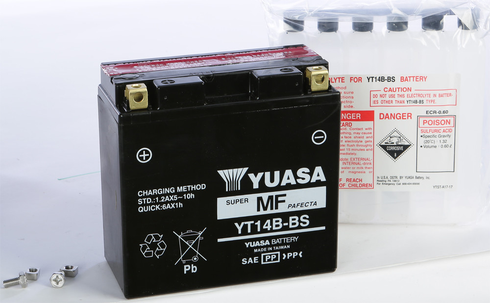 YUASA BATTERY YT14B-BS MAINTENANCE FREE