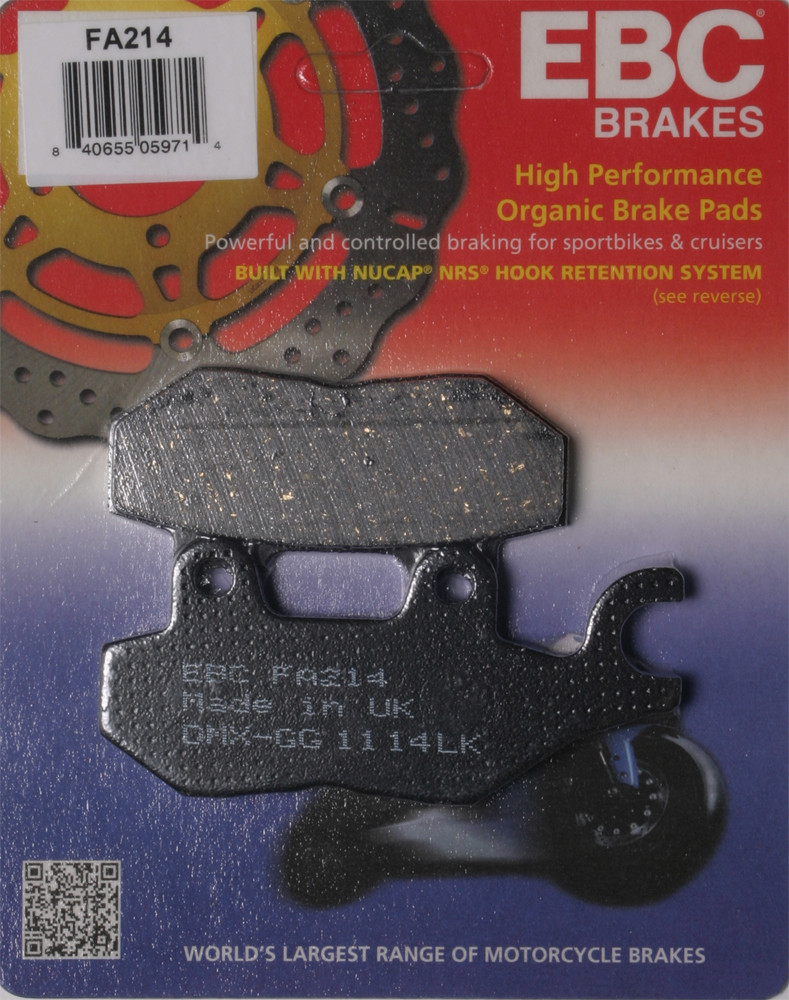 Organic Base "FA" Brake Pads