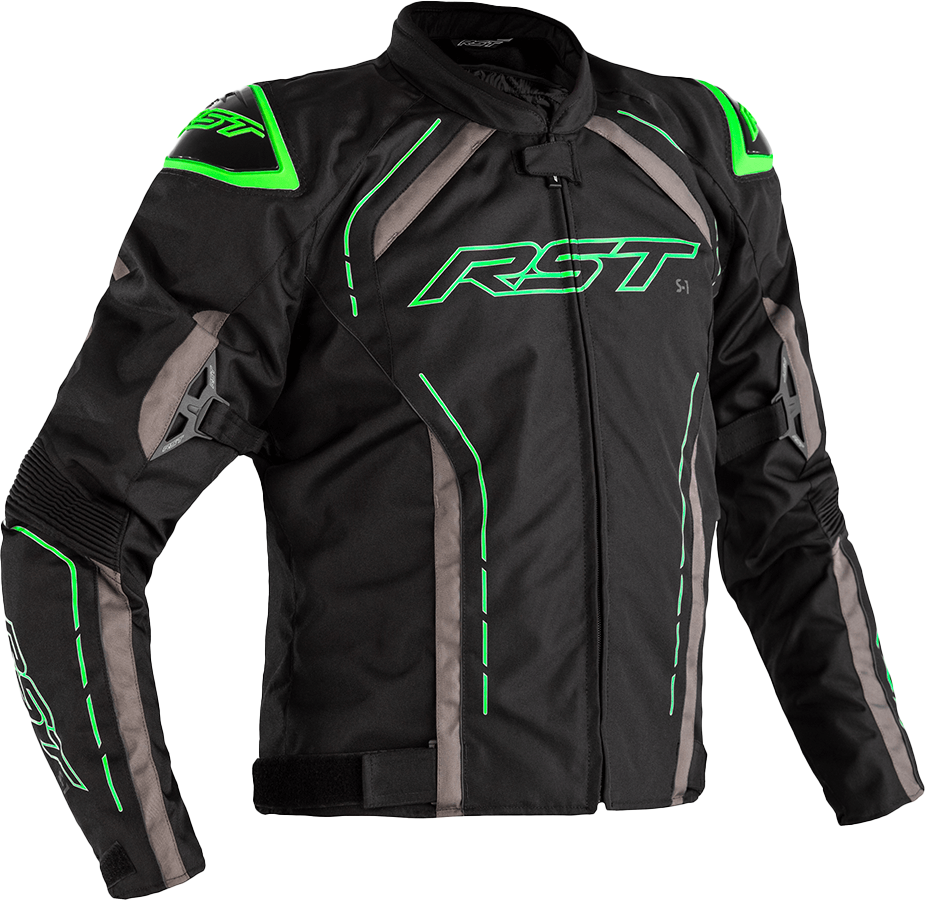 Rst S1 CE Jacket — Black/Grey/Neon Green