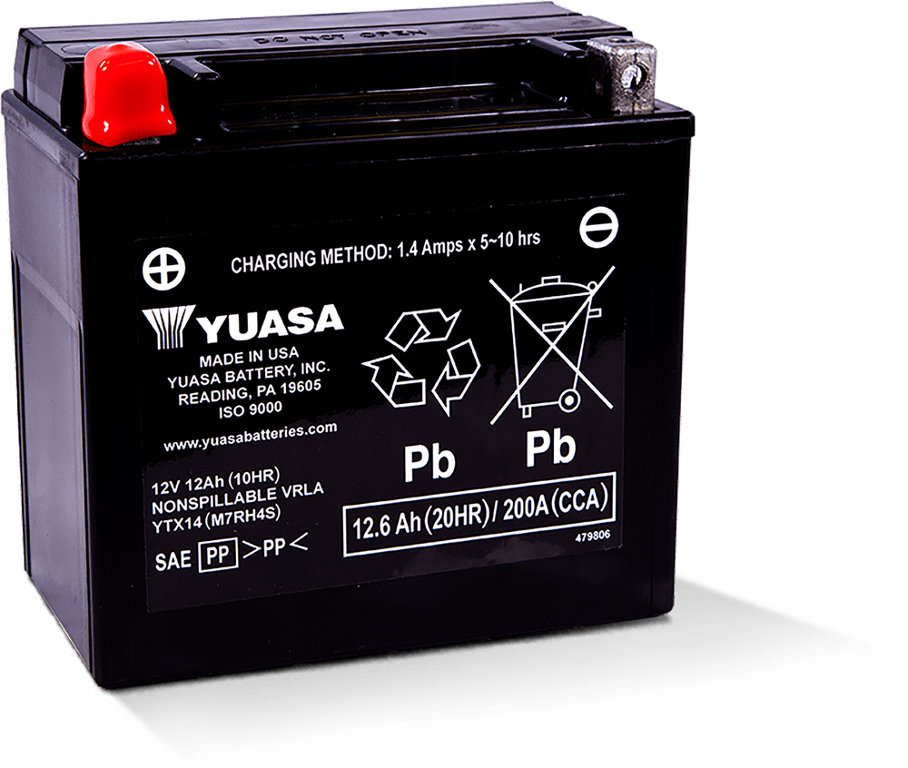 Yuasa Battery Ytx14 Sealed Factory Activated