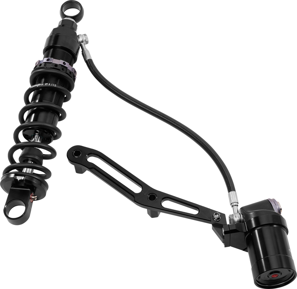 HARDDRIVE TOURING REMOTE RES SHOCKS 14"HVY WEIGHT BILLET BRACKET