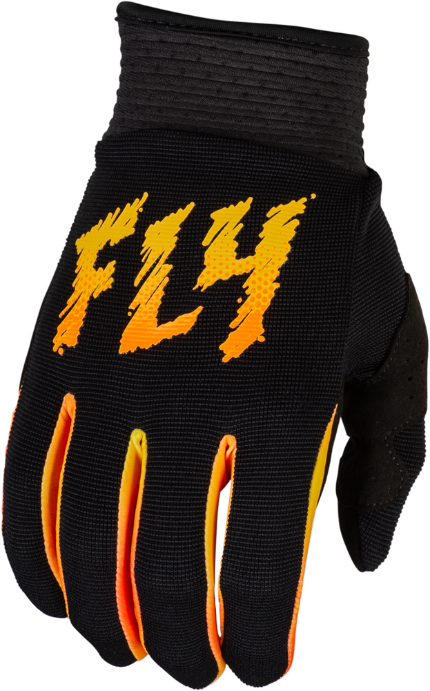 Fly Racing F-16 Gloves — Black/Yellow/Orange