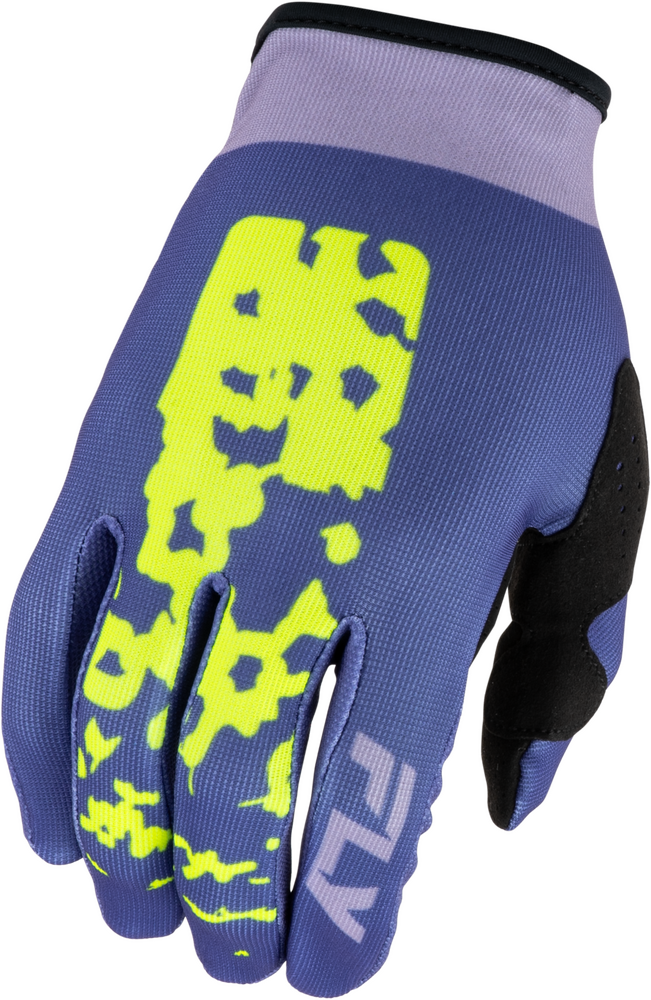 Fly Racing Women's Lite Flake Gloves (2027) — Lavendar/Blue/Yellow