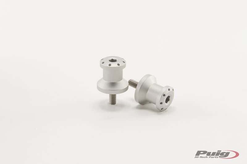PUIG SWINGARM SPOOLS HI-TECH 6MM SILVER 2/PK