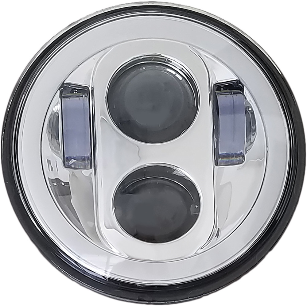 PATHFINDER 5 3/4" LED HEADLIGHT WITH FULL HALO CHROME