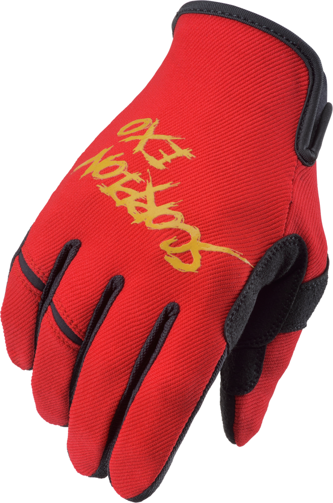 AIR-STRETCH GLOVES GRIND RED/GOLD 2X