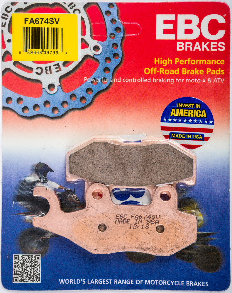 EBC BRAKE PADS FA674SV SEVERE DUTY SV SERIES