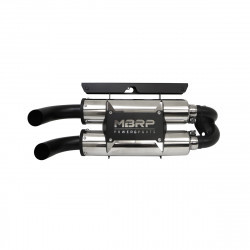 Mbrp Dual Stacked Slip-On System W/ Performance Muffler Blk Tip