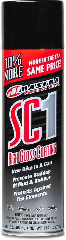 Maxima High Gloss Sc1 Clear Coat Silicone Spray 18.9oz(12/Case)