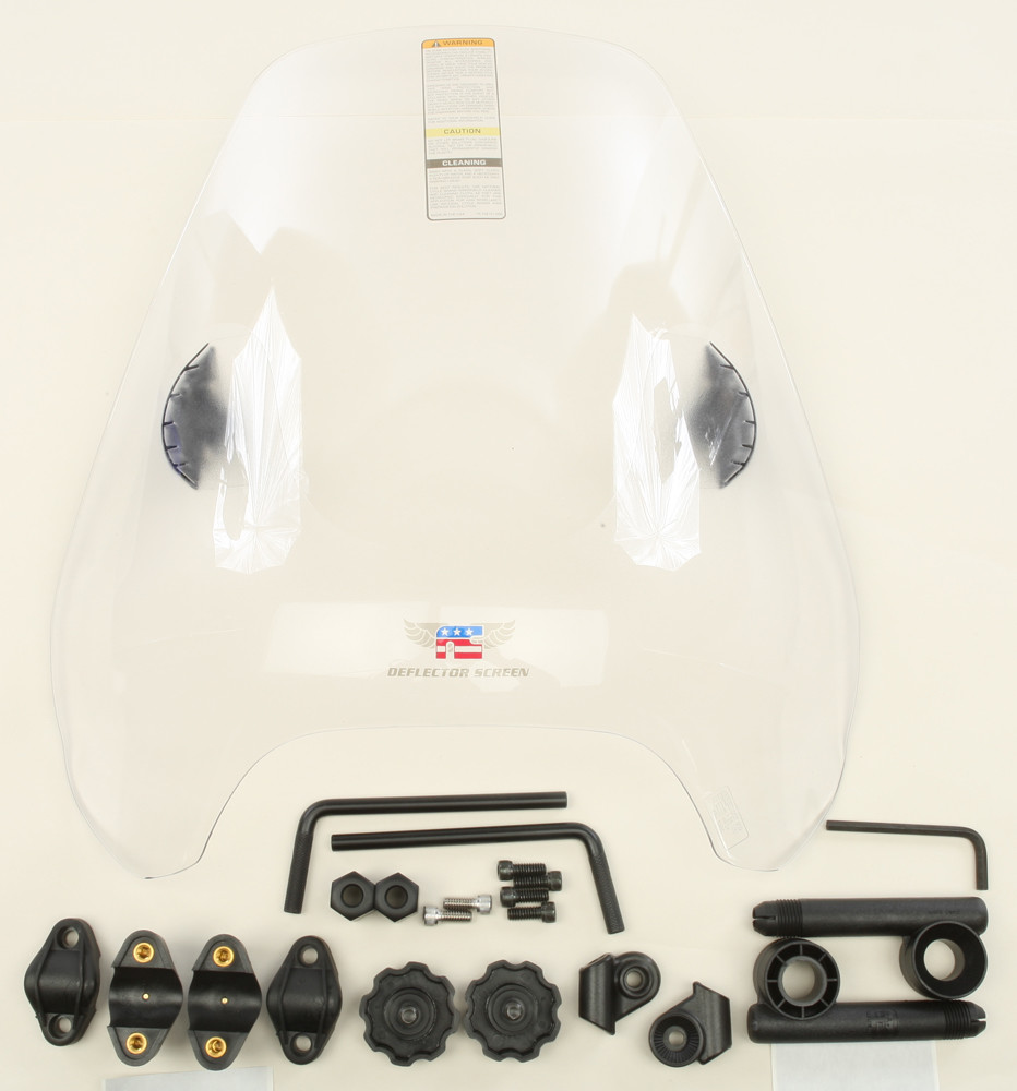 NATIONAL CYCLE DEFLECTOR SCREEN QUICKSET CLR 1"