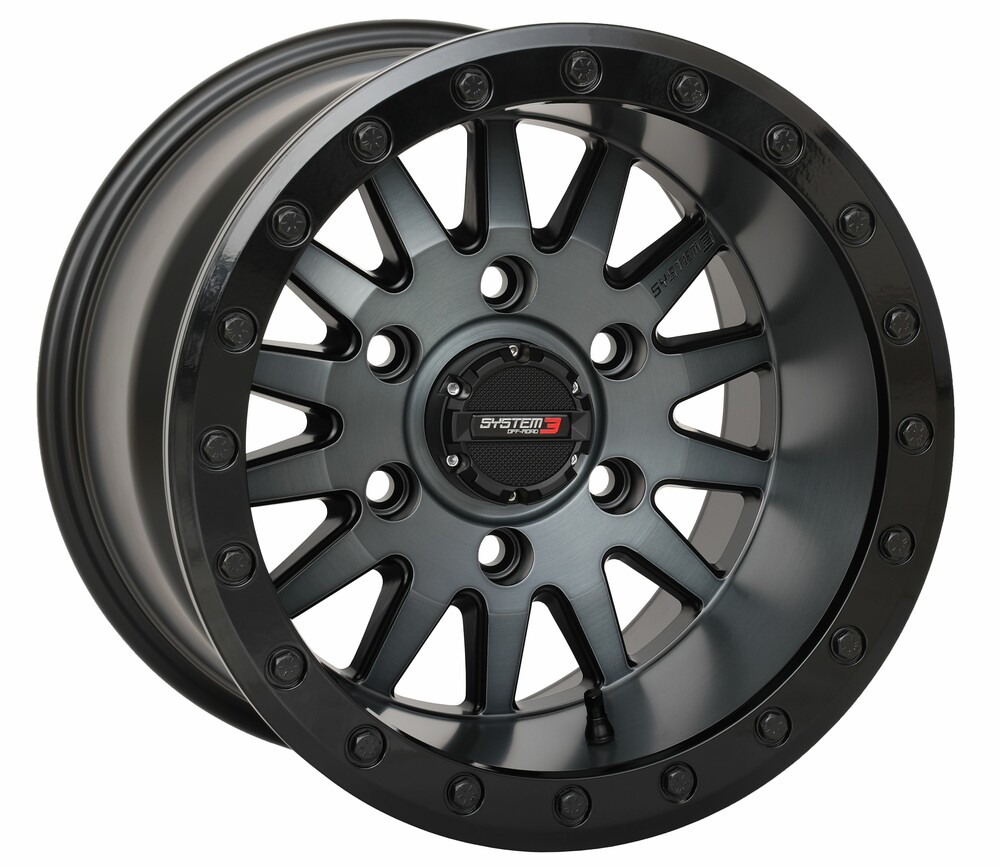 SYSTEM 3 SB8 WHEEL 15X10 5+5 (0MM) 6/5.5 MATTE BRUSHED GREY