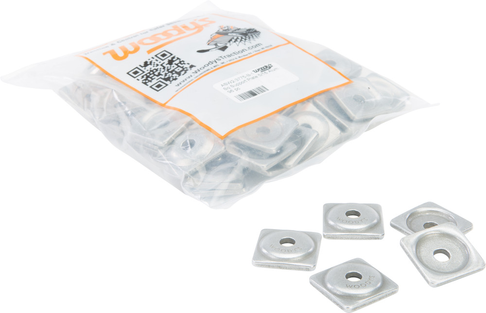 WOODYS DIGGER SUPPORT PLATES SQUARE ALUM. 5/16" 96/PK