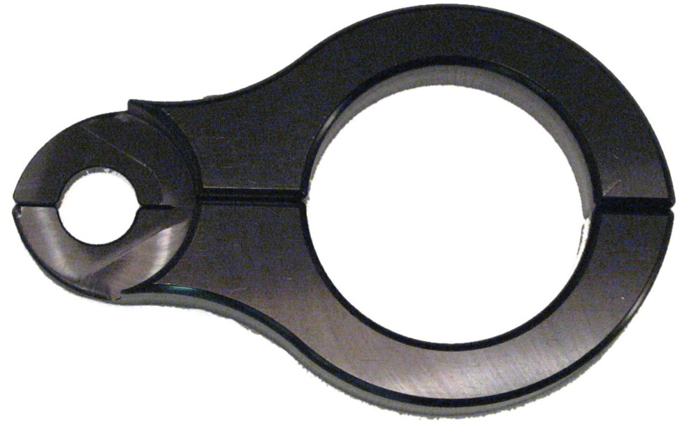 FLAG MOUNT HORIZONTAL BLACK 2"