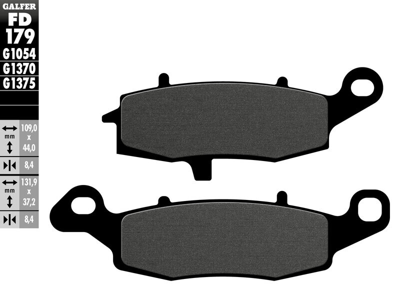 Galfer Semi-Metallic Front Brake Pads FD198