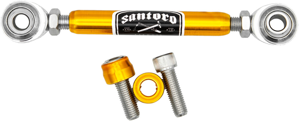 Santoro Fabworx Shift Linkage Mid-Ctrls Gold M8 Softail