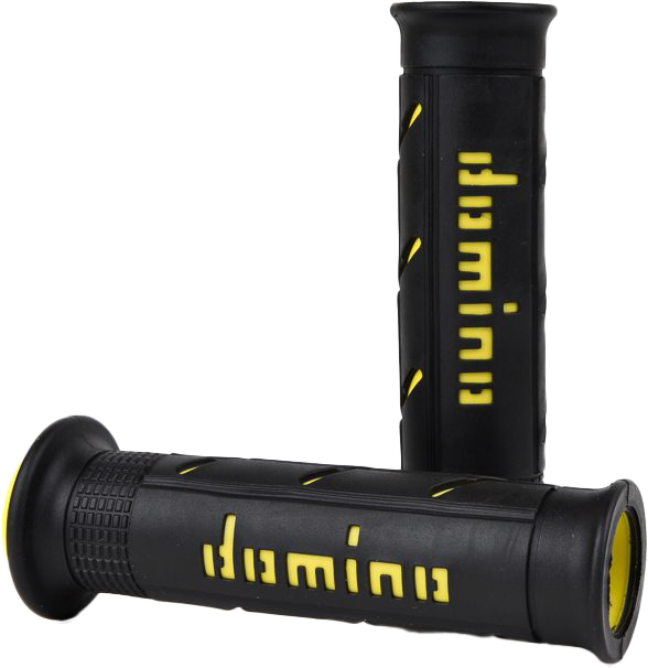 DOMINO RACING XM2 GRIPS BLACK/YELLOW PAIR