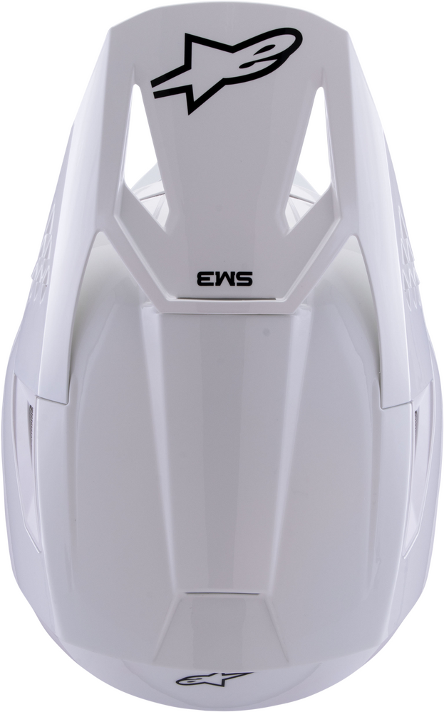 ALPINESTARS SM3 SOLID HELMET WHITE GLOSSY SM