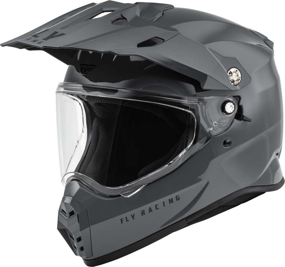 Fly Racing Trekker Solid Helmet (2024) — Grey