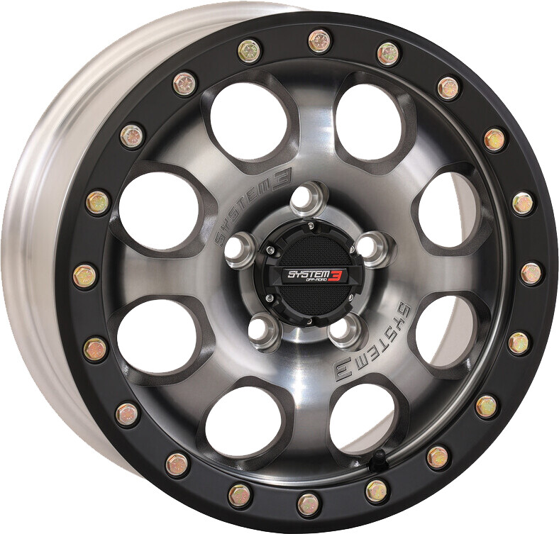 SYSTEM 3 SB7 BL WHEEL 15X7 4+3 (+10MM) 5/4.5 TITANIUM