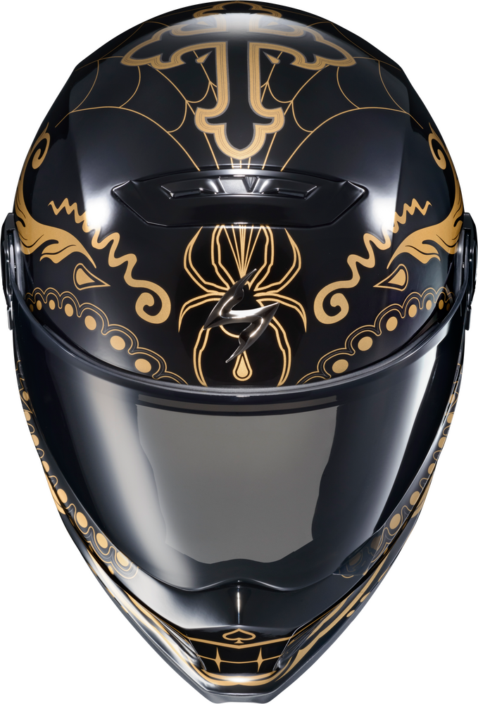 SCORPION EXO COVERT FX FULL FACE HELMET EL MALO GOLD/GLOSS BLACK 2X
