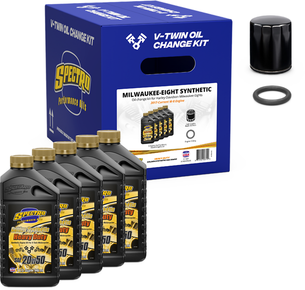 Spectro V-Twin Engine Oil CHG Kit M8 Synthetic