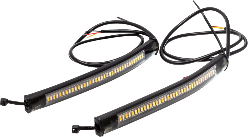 LETRIC LIGHTING CO FLEXIBLE LED STRIP FORK TUBE SWITCHBACK WHITE/AMBER