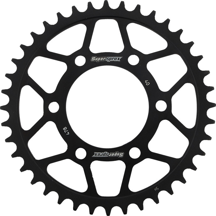 REAR SPROCKET STEEL 40T-520 BLK KAW/POL
