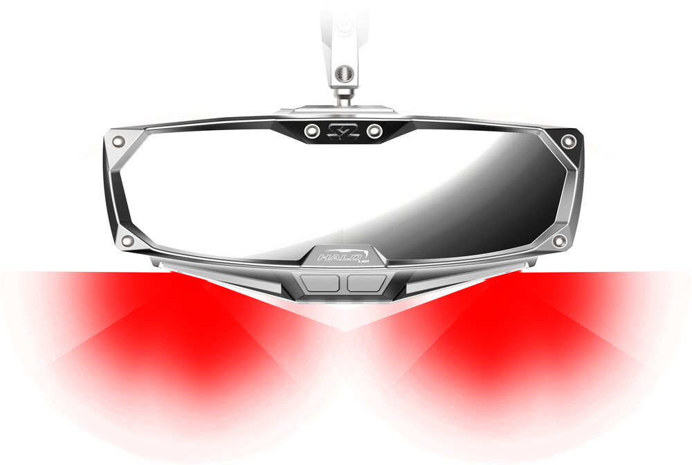 Halo-RA LED Rearview Mirror with Map and RGB Lighting