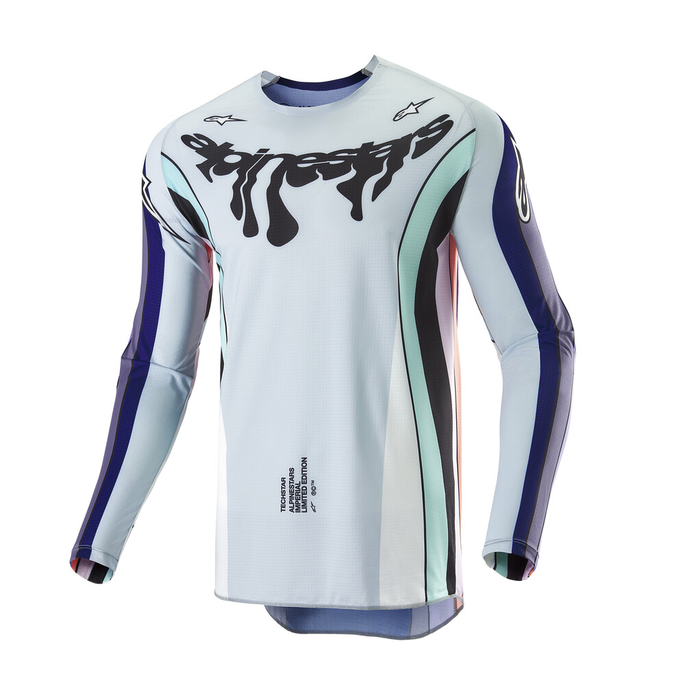 ALPINESTARS TECHSTAR LE IMPERIAL JERSEY DOUBLE PURPLE/BLUE/BLACK MD