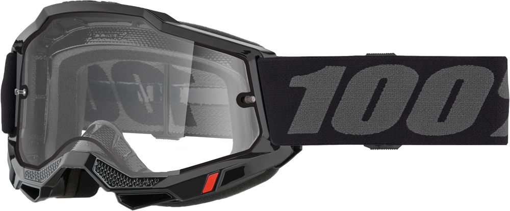 ACCURI 2 ENDURO MOTO GOGGLE BLACK CLEAR LENS