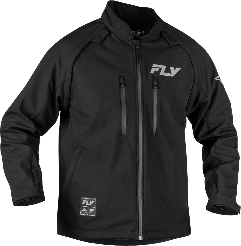 Fly Racing Patrol Jacket (2027) — Black/Grey