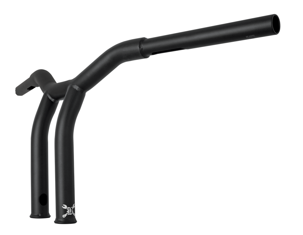 BURLY BRAND DOMINATOR RAKED BAR 10" 1.25" MATTE BLACK