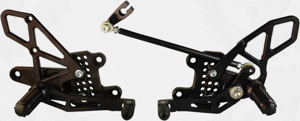 VORTEX REAR SET COMPLETE BLK HON